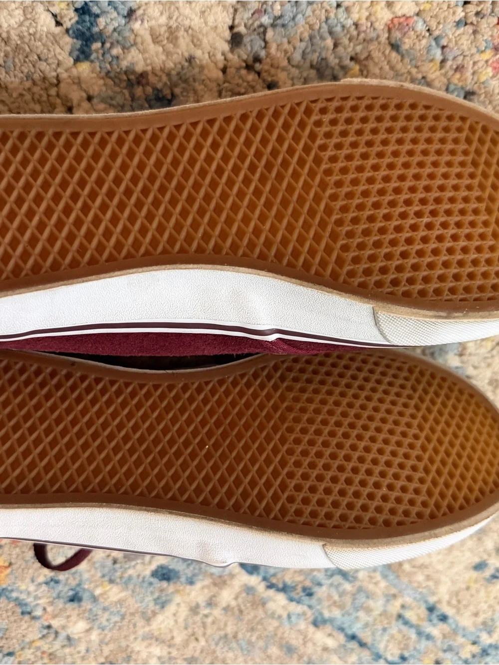 Vans Maroon Suede Low Top Sneakers